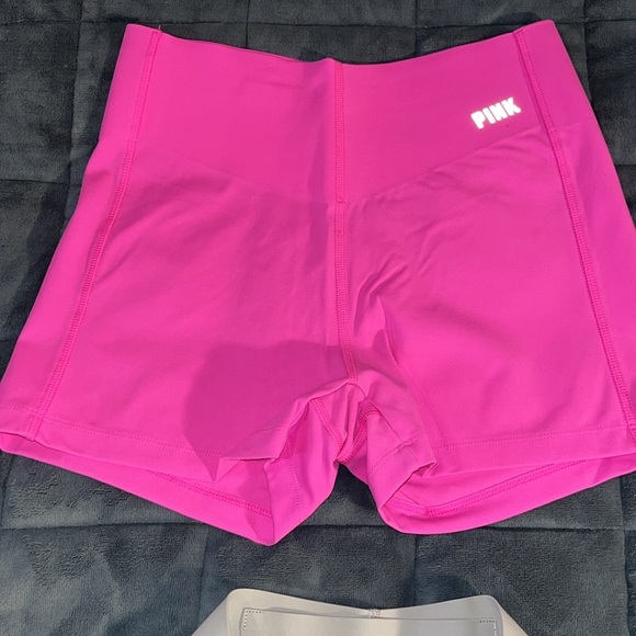 PINK Victoria's Secret Athletic Shorts - Pink and Gray - Picture 2 of 4